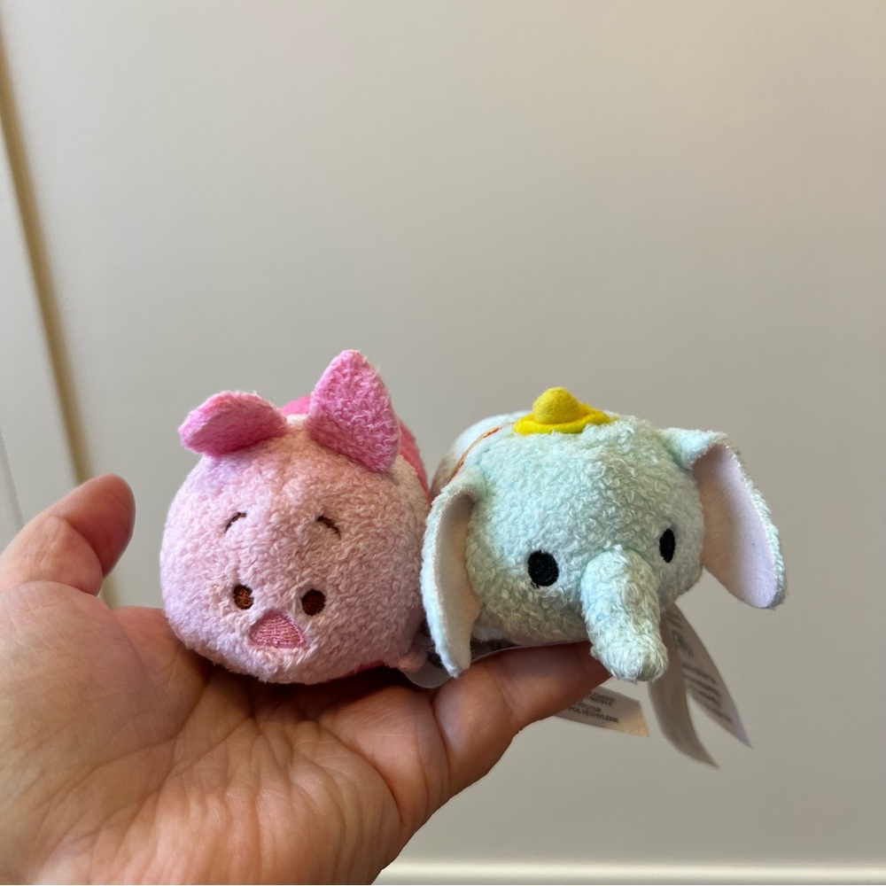 Disney‎ Tsum Tsum Plush Mini Toys Piglet & Dumbo Bundle